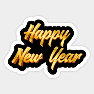Happy New Year Elegance Sticker